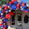 Red and Blue Balloons,50pcs 12 Inch Black Red Blue Confetti Silver Latex Balloons for Man Boys Kids Baby Shower Birthday Graduation Party Decorations